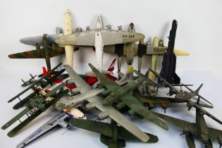 Airfix - Revell - Others - A squadron of constructed and painted plastic model military aircraft