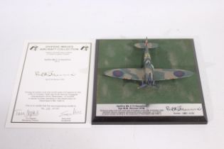 Diverse Images - A boxed limited edition English Pewter 1:48 scale model of Spitfire MkII 74