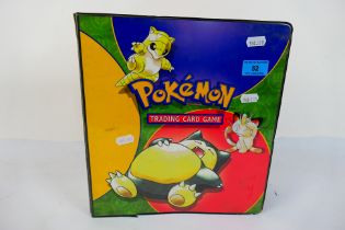 Pokemon - A Pokemon Trading Game Folder containing over 120 Japanese Pokemon Cards and Pokemon