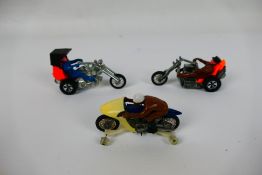 Hot Wheels - RRRumblers - 3 x rare RRRumblers bikes, Rip Snorter with a Track-Rack, Torque Chop,