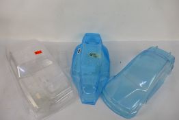 Kyosho - Tamiya - Other - three unpainted and unboxed 1:10 scale RC body shells.