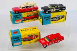 Corgi Toys - Three boxed diecast US emergency vehicles from Corgi.