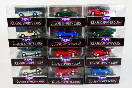 Corgi - Classic Sports Cars - 12 x boxed Corgi Classic Sports Car die-cast models - Lot includes a