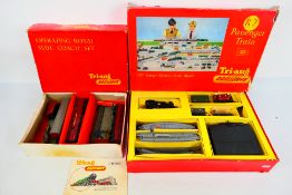 Tri-ang - a boxed OO gauge Passenger Train set # R2 with an 0-6-0 tank engine and 4 x wagons,