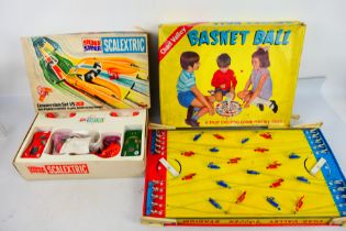 Chad Valley - Scalextric. Two boxed items and One loose.
