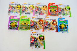 Hot Wheels - Mariokart - Turtles - 11 x unopened carded models,