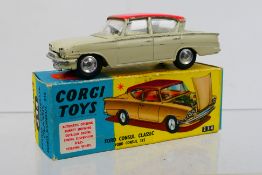 Corgi Toys - A boxed Corgi Toys #234 Ford Consul Classic - beige body, pink roof lemon interior,