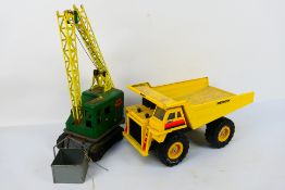 Louis Marx - Remco - 2 x pressed steel constructional vehicles,