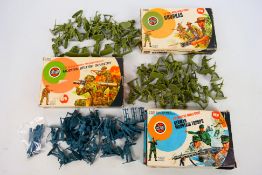 Airfix - Three Type 4 'Target' box sets of Airfix 1:32 scale plastic soldiers.