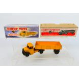 Dinky - A boxed Bedford Articulated Lorry # 521 and an empty box for a Leyland Cement Wagon # 533.