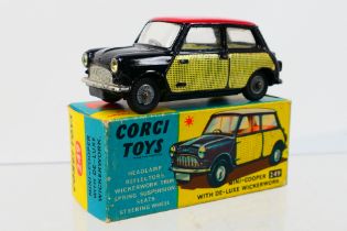 Corgi Toys - A boxed Corgi Toys #249 Mini-Cooper With De-Luxe Wickerwork.