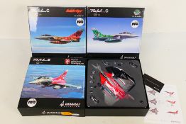 Premium X / Dassault Aviation - Three boxed 1:72 scale diecast Dassault Rafale military aircraft