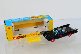 Corgi Toys - A boxed Corgi Toys #267 Batmobile with red whizz wheels.
