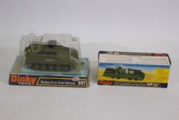 Dinky - 2 x boxed Dinky die-cast model vehicles - Lot includes a boxed #691 Striker Anti-Tank