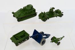 Dinky - Britains - A group of military models including Medium Tank # 151a,