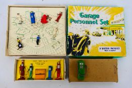 Dinky - Wardie - A boxed set of Dinky Petrol Pumps & Oil Bin # 49 and an incomplete Wardie Garage
