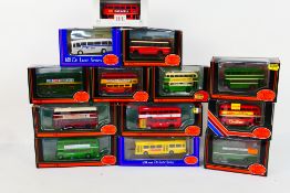 EFE - 13 x boxed 1:76 die-cast model EFE buses and coaches - Lot includes a #16006 Leyland PD2