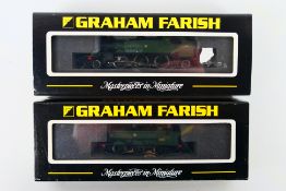 Graham Farish - Two boxed N gauge steam locomotives and tenders from Graham Farish including,