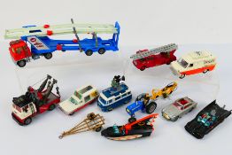 Dinky Toys - Matchbox - Corgi Toys - An unboxed and playworn collection of diecast model vehicles