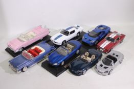 Shelby Collectibles - Maisto - Welly - 8 x unboxed cars in 1:18 scale including Opel Speedster,