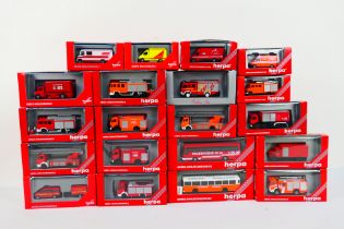 Herpa - 20 x boxed emergency vehicles in 1:87 # HO scale including Mercedes Sprinter Ambulance,