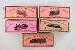 Langley Miniature Models - Five boxed Langley N gauge white metal model locomotive kits.