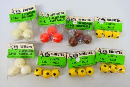 Subbuteo - 8 x unopened bags of vintage Subbuteo balls including standard and match balls in