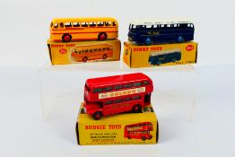 Dinky Toys - Budgie Toys - Three boxed diecast model buses.