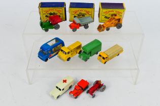 Matchbox - A group of vehicles including Thames Trader Compressor Truck # 28,