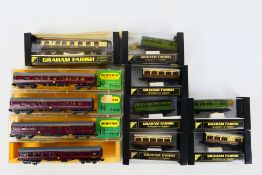Graham Farish - Minitrix - A rake of 11 boxed N gauge passenger coaches.