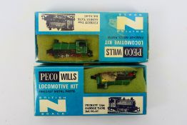 Peco Wills - Two boxed and built Peco Will #NL-6C N Gauge Peckett Type Saddle Tank steam