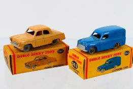 Dinky Dublo - Two boxed Dinky Dublo diecast model vehicles.