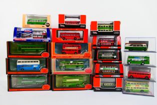 Original Omnibus and EFE - 19 off 1:76 scale model double decker buses and coaches,