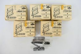 D&M - Five boxed white metal N Gauge GWR / LMS 6 Wheeled Coach kits.