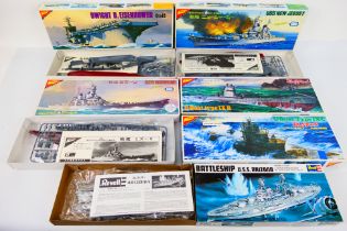 Nichimo - Revell - 6 x boxed most in 1:200 scale, one in 1:720 scale, including USS New Jersey,