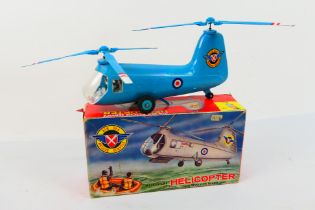 Louis Marx - A boxed Air Sea Rescue Mechanical Helicopter with revolving blades.