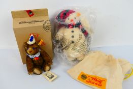 Steiff - Bears. One boxed and One bagged Steiff Bears appearing in Excellent condition.