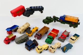 Dinky - Timpo - Tri-ang - Wells - A group of unboxed models including Antar Tank Transporter # 660,