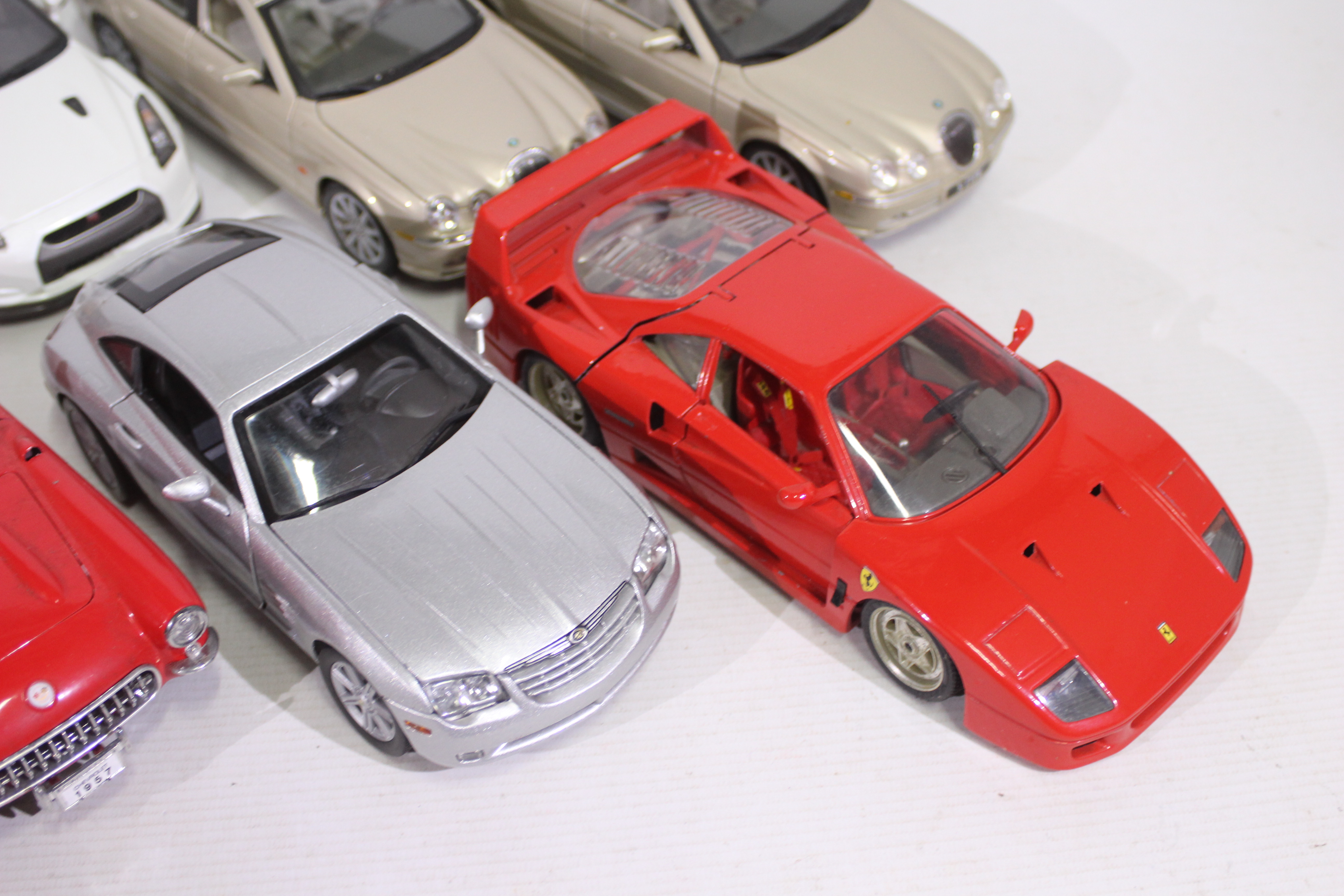 Maisto - Bburago - Motor Max - 8 x unboxed cars in 1:18 scale including Nissan GT/R, Porsche 356B, - Image 3 of 3