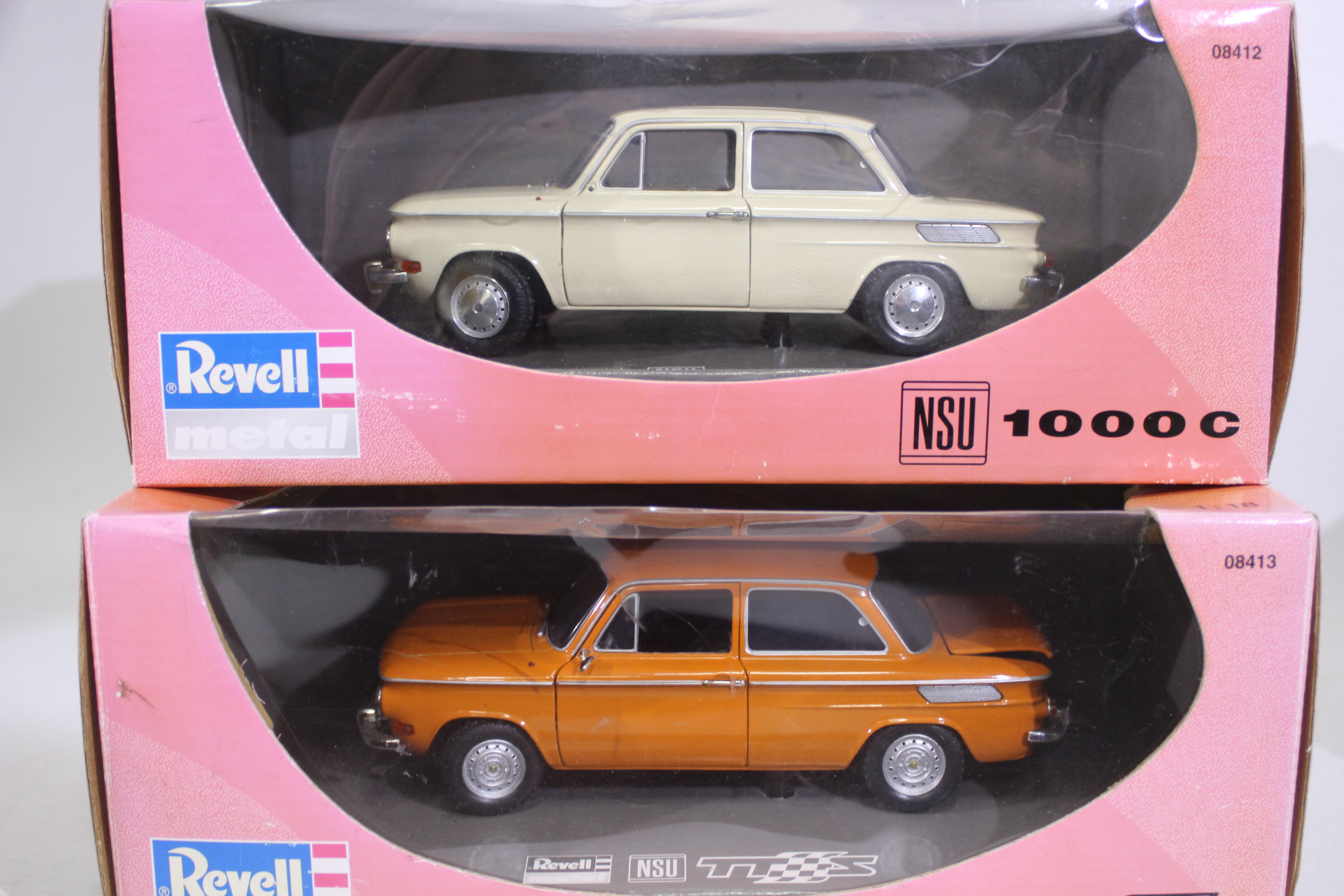 Revell - Norev - 4 x boxed cars in 1:18 scale, Messerschmitt KR200, NSU 1000C, - Image 2 of 4
