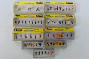 Noch - Preiser - 9 x boxed sets of N gauge figures and accessories including Business Travellers #