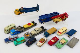 Corgi - Dinky - A collection of unboxed models including Ecurie Ecosse Race Car Transporter # 1126,