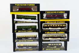 Graham Farish - A collection of nine boxed N gauge coaches from Graham Farish.
