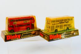 Dinky Toys - Two boxed diecast Dinky Toy model buses.
