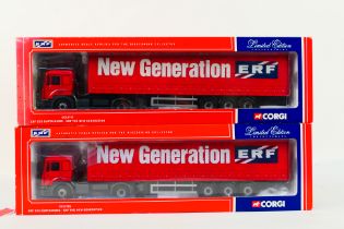 Corgi - 2 x boxed 1:50 scale limited edition Corgi trucks - Lot includes Two #CC12701 'ERF New