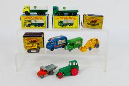 Matchbox - A collection of vehicles including a boxed Bedford TK tanker # 25,