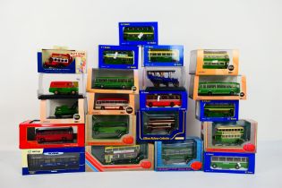 Original Omnibus, B-T Models and EFE - 21 off 1:76 scale model double decker buses and coaches,