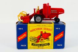 Matchbox - Moko - Lesney - A boxed Matchbox Major Pack no.5 Massey Ferguson 780 Combine Harvester.