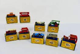 Matchbox Models of Yesteryear - A collection of nine boxed Matchbox Models of Yesteryear diecast