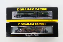 Graham Farish - Two boxed N gauge steam locomotives and tenders from Graham Farish including,